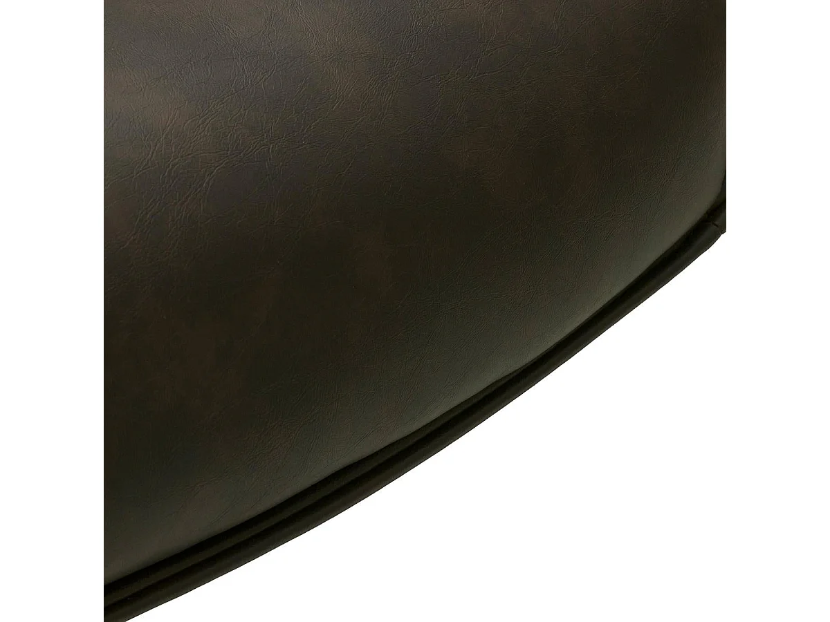 Esszimmerstuhl Drehbar 2er Set Jessica - Kunstleder & Metall - Braun