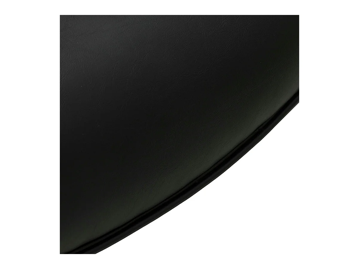 Esszimmerstuhl Drehbar 2er Set Jessica - Kunstleder & Metall - Schwarz