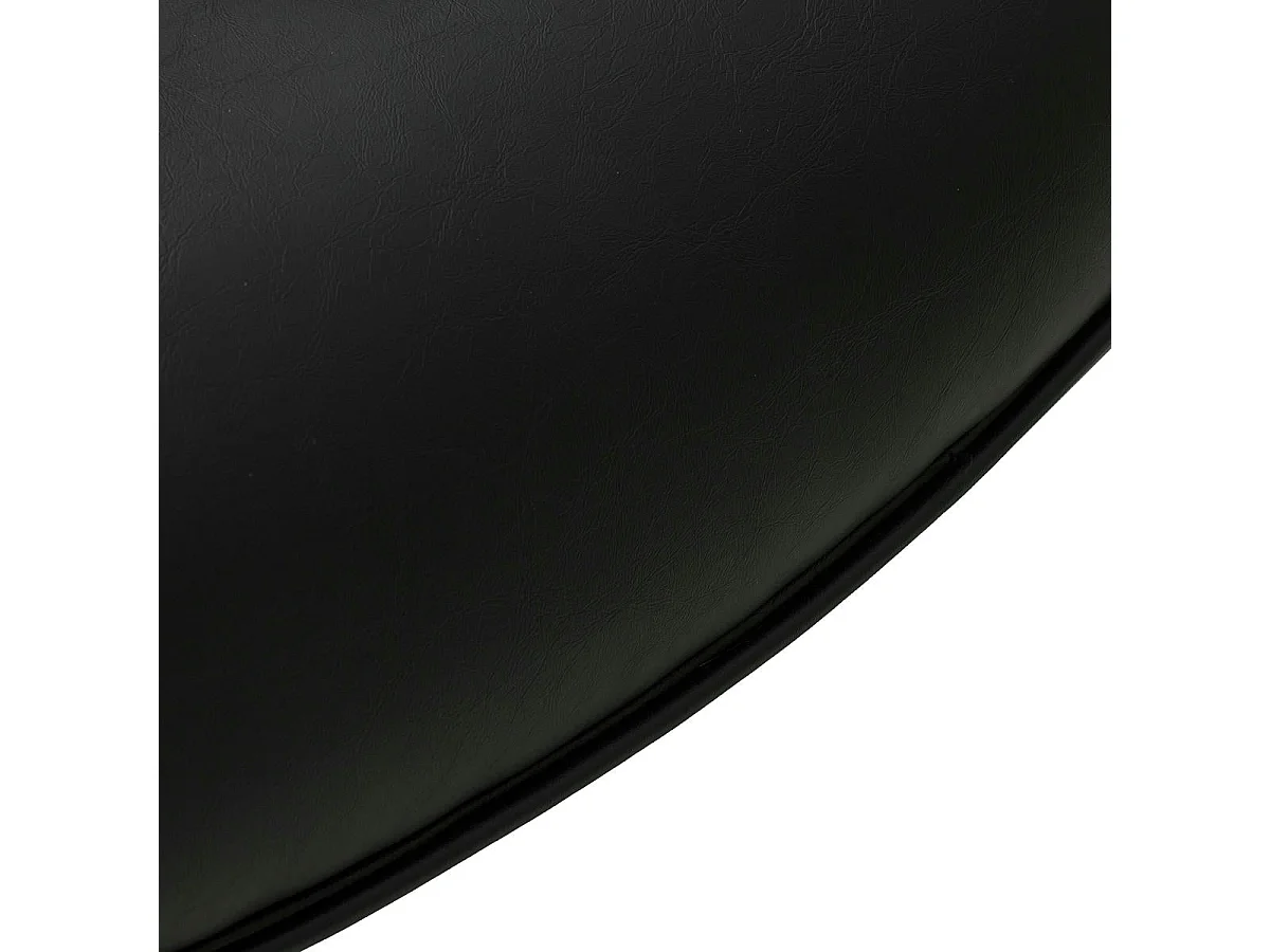 Esszimmerstuhl Drehbar 2er Set Jessica - Kunstleder & Metall - Schwarz