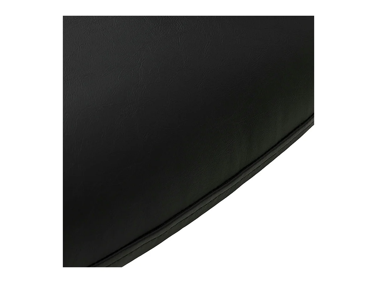 Esszimmerstuhl Drehbar 2er Set Jennifer - Kunstleder & Metall - Schwarz