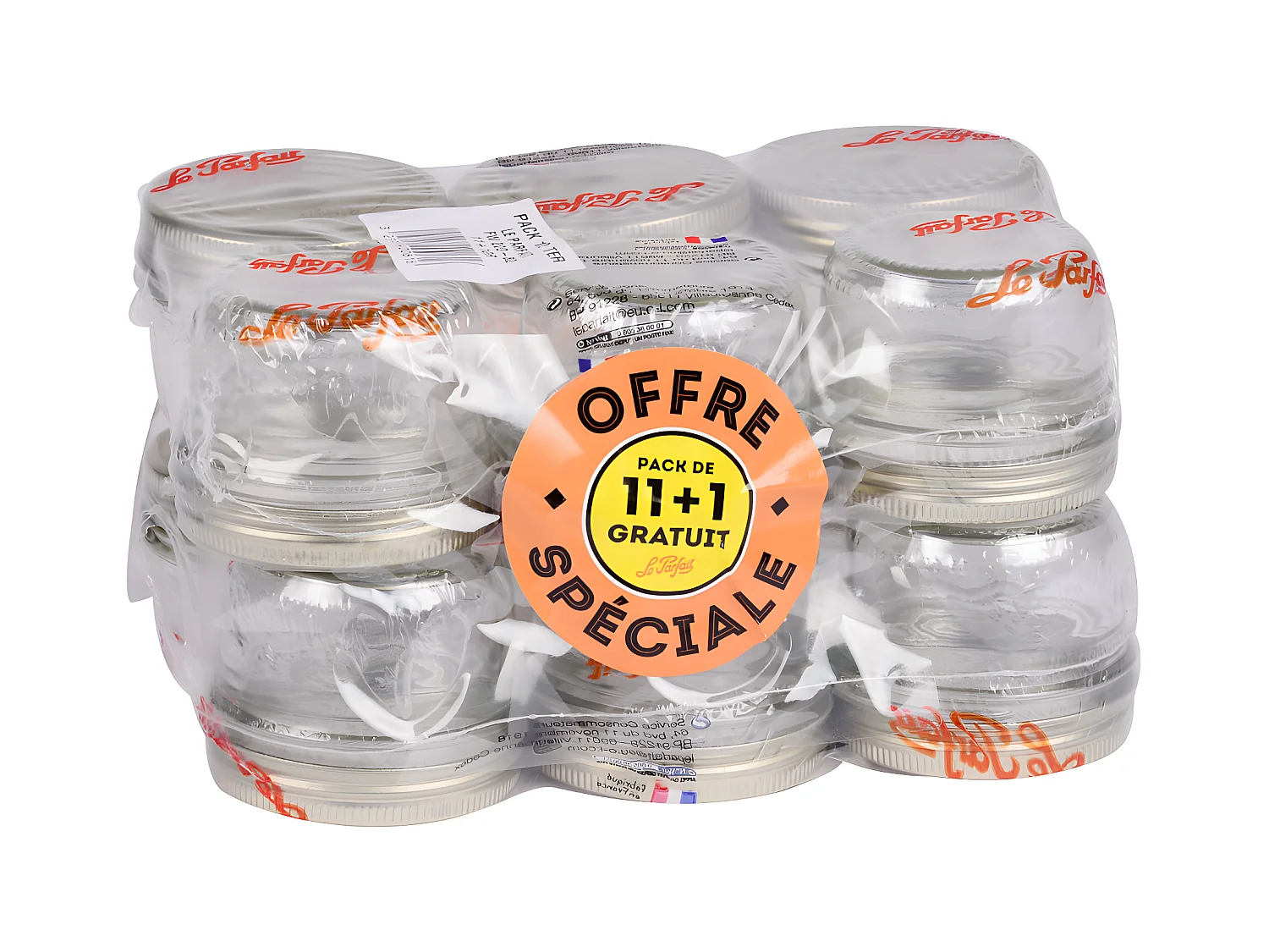 Pack de 12 terrines 200g dont 1 gratuite