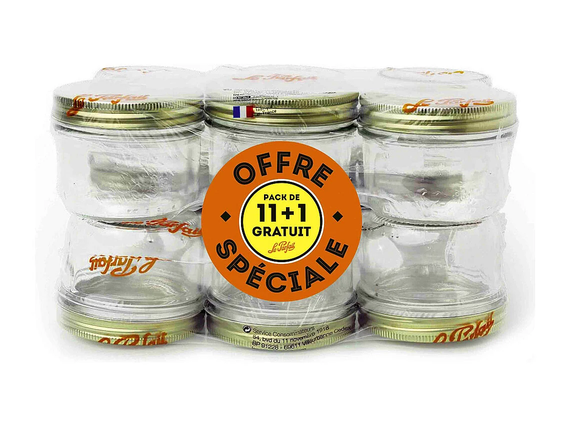 Pack de 12 terrines 200g dont 1 gratuite
