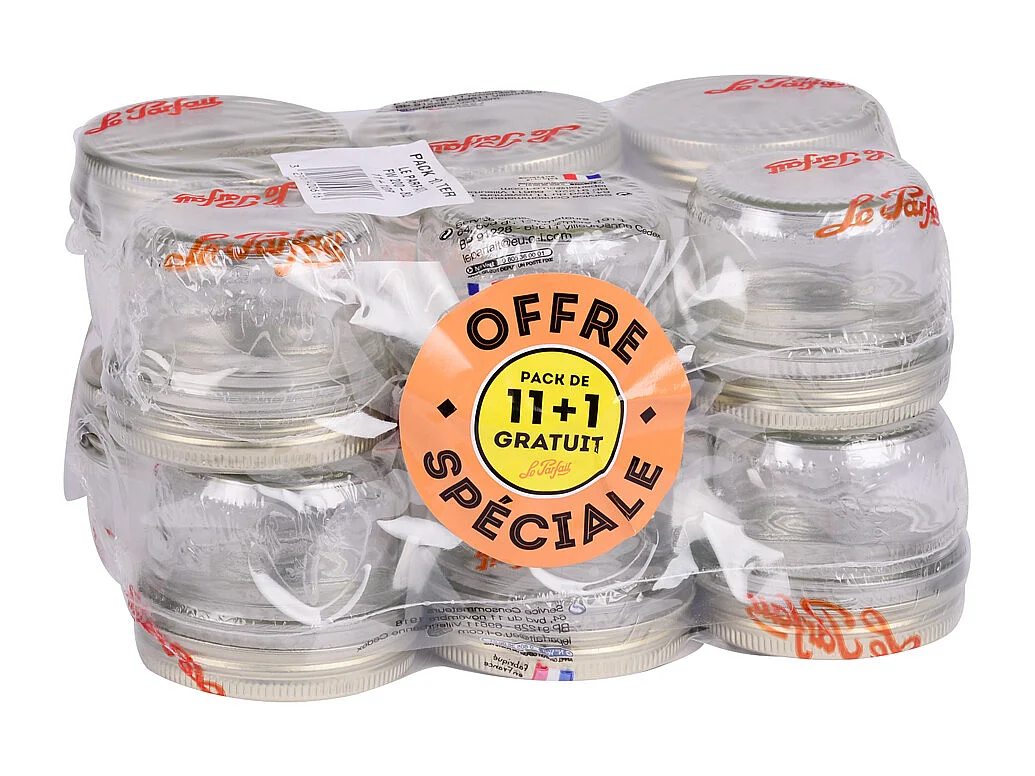 Pack de 12 terrines 200g dont 1 gratuite