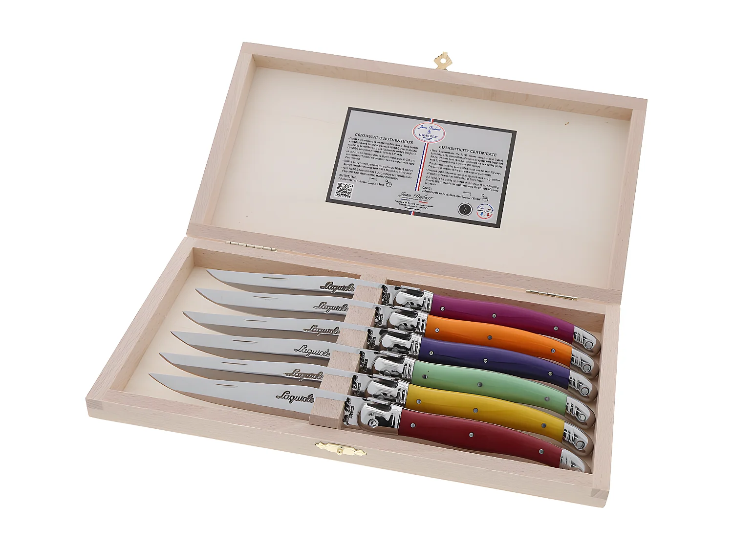 Coffret 6 couteaux Laguiole