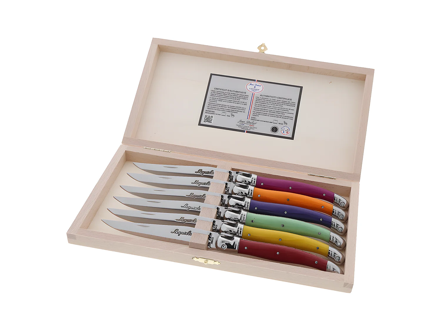 Coffret 6 couteaux Laguiole