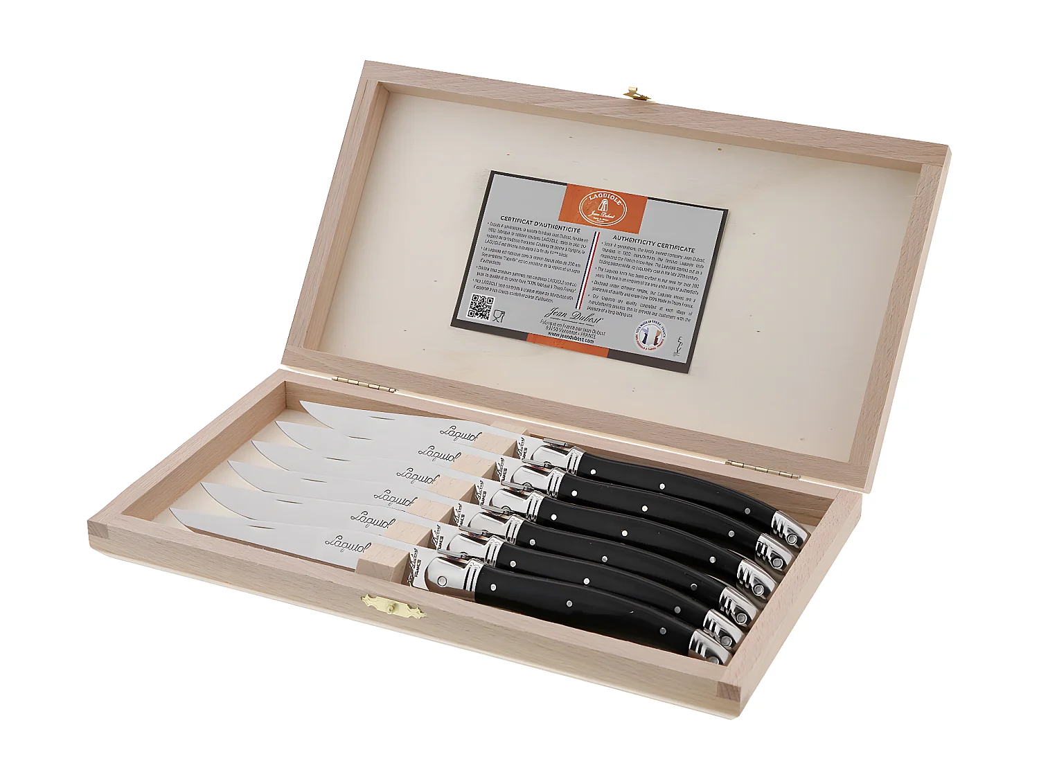 Coffret 6 couteaux LAGUIOLE 2.5 mm