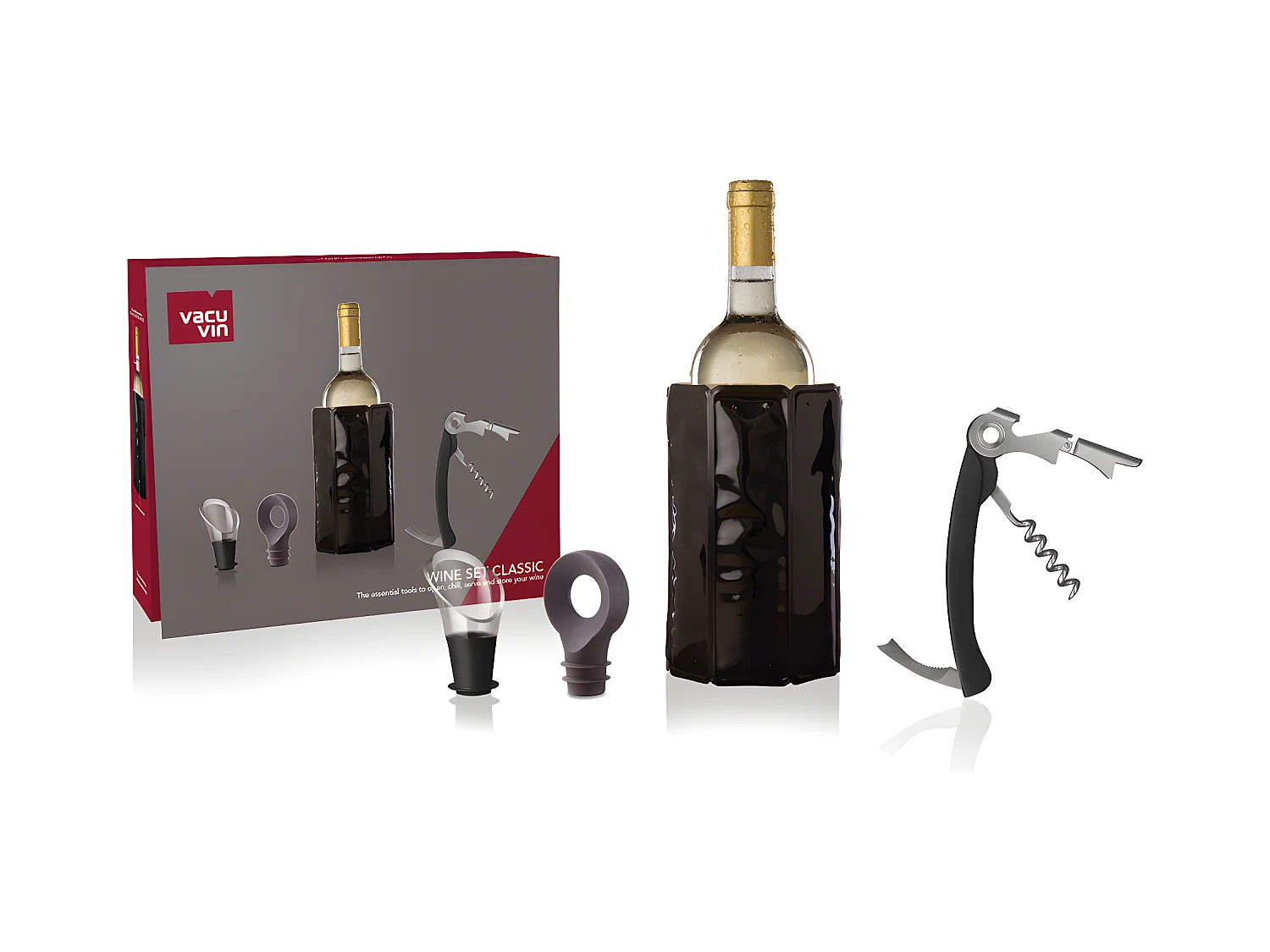 Coffret pour Le vin Set Classic 4 pièces