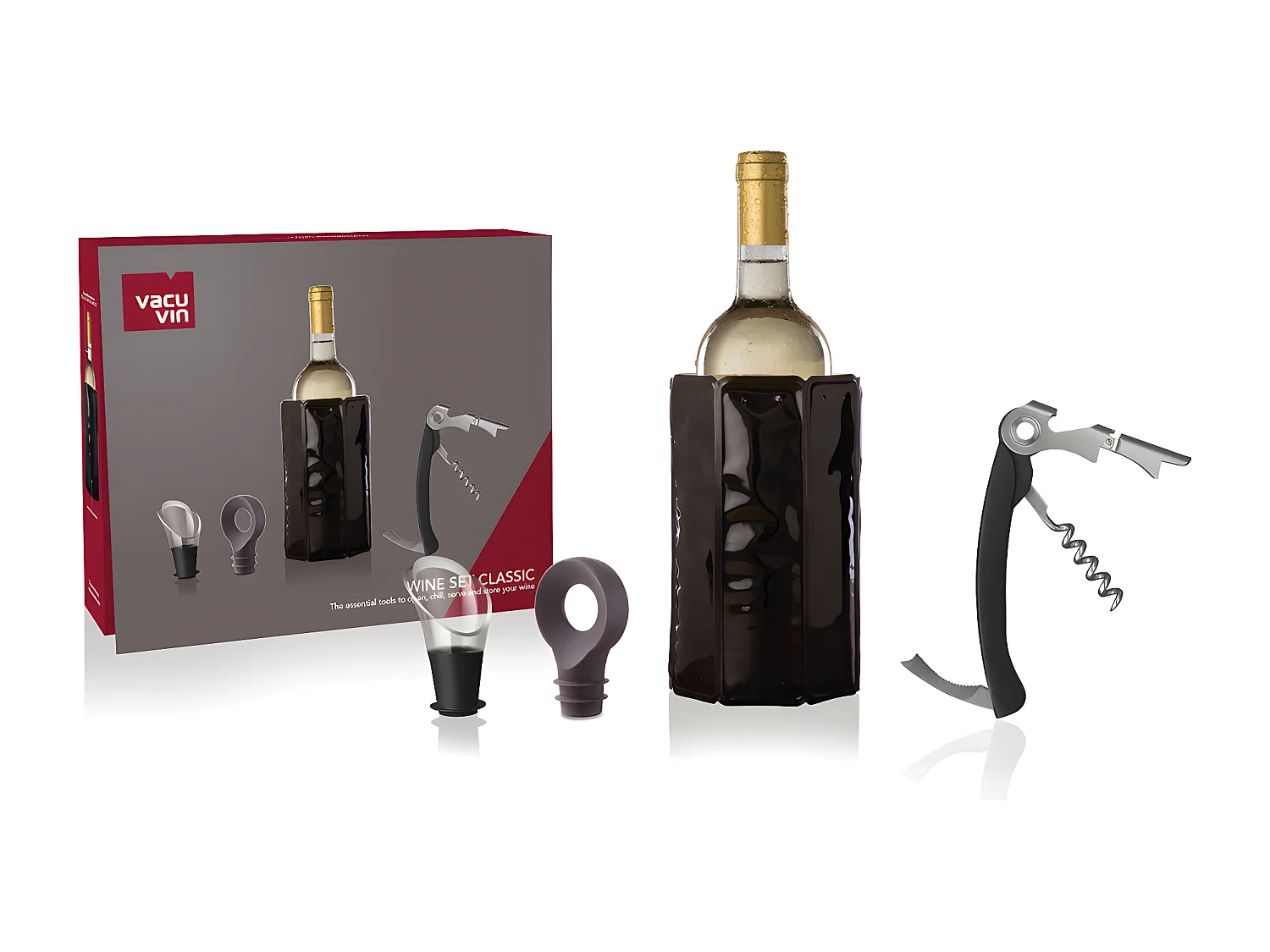 Coffret pour Le vin Set Classic 4 pièces