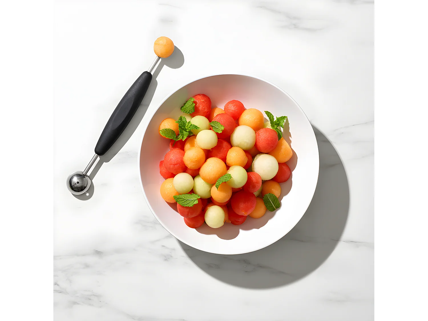 Cuillère pomme Parisienne double noir