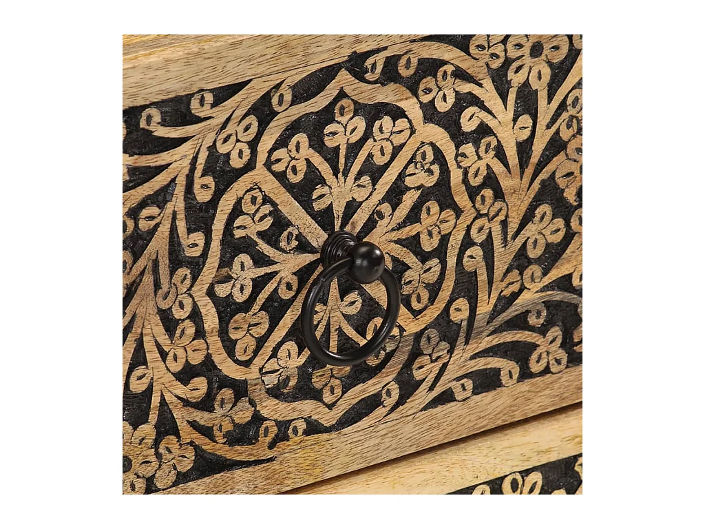 Nachttisch 40x33x46 cm Massivholz Mango