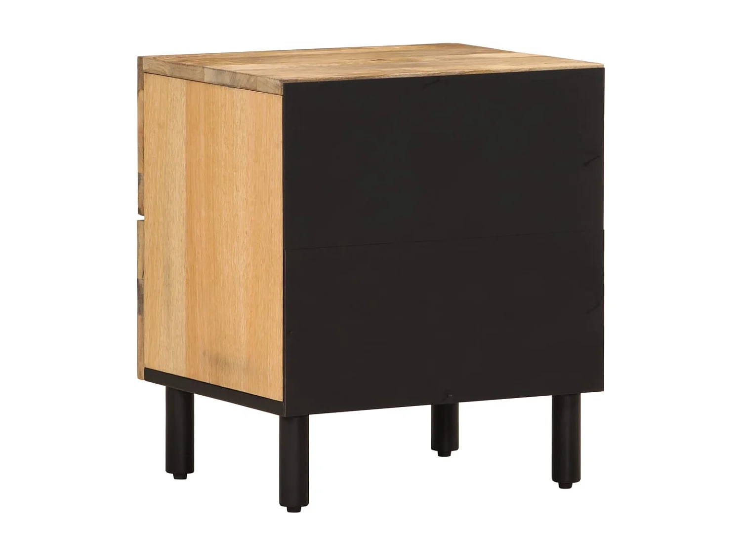 Nachtkastje 40x33x46 cm massief mangohout