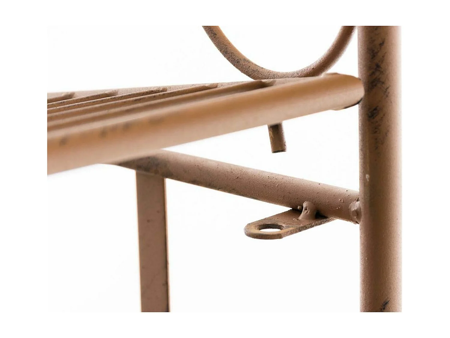 Étagères sur pied - Métal - 74.5 x 34.5 x 173cm - Marron antique - Ciara