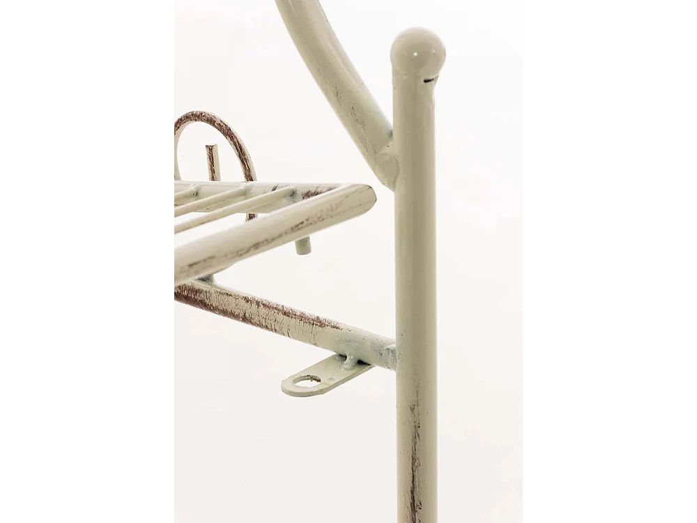 Staande plank - Metaal - 74.5 x 34.5 x 173cm - antiek/creme - Ciara