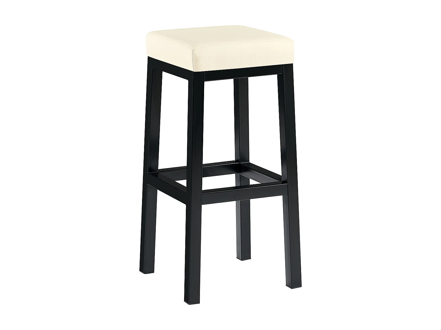 Tabouret de bar - Similicuir - Crème - Taylor B85