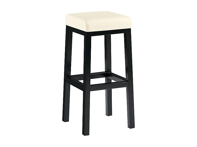 Tabouret de bar - Similicuir - Crème - Taylor B85