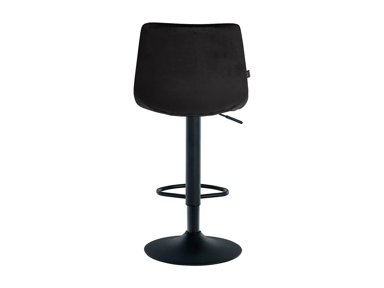 Lot de 2  Tabouret de bar - Velours & Métal - Noir - Jerry