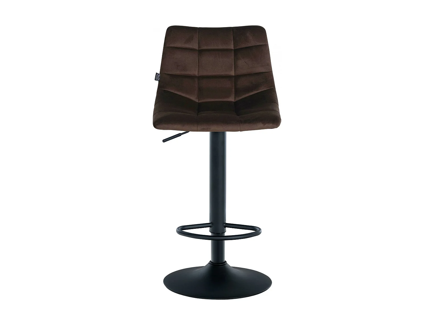 Tabouret de bar - Velours & Métal - Marron - Jerry