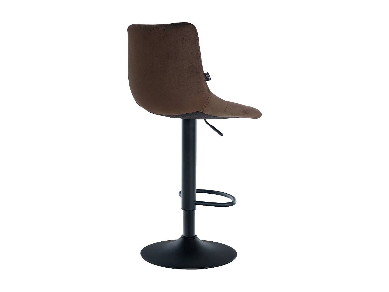 Tabouret de bar - Velours & Métal - Marron - Jerry