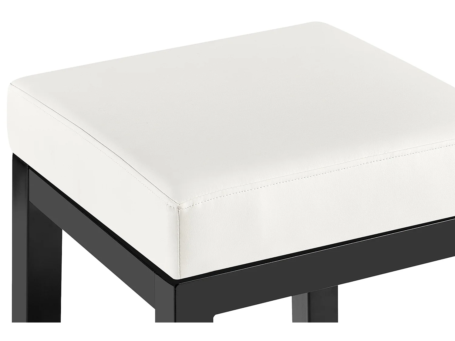 Tabouret de bar - Similicuir - Blanc - Taylor B85
