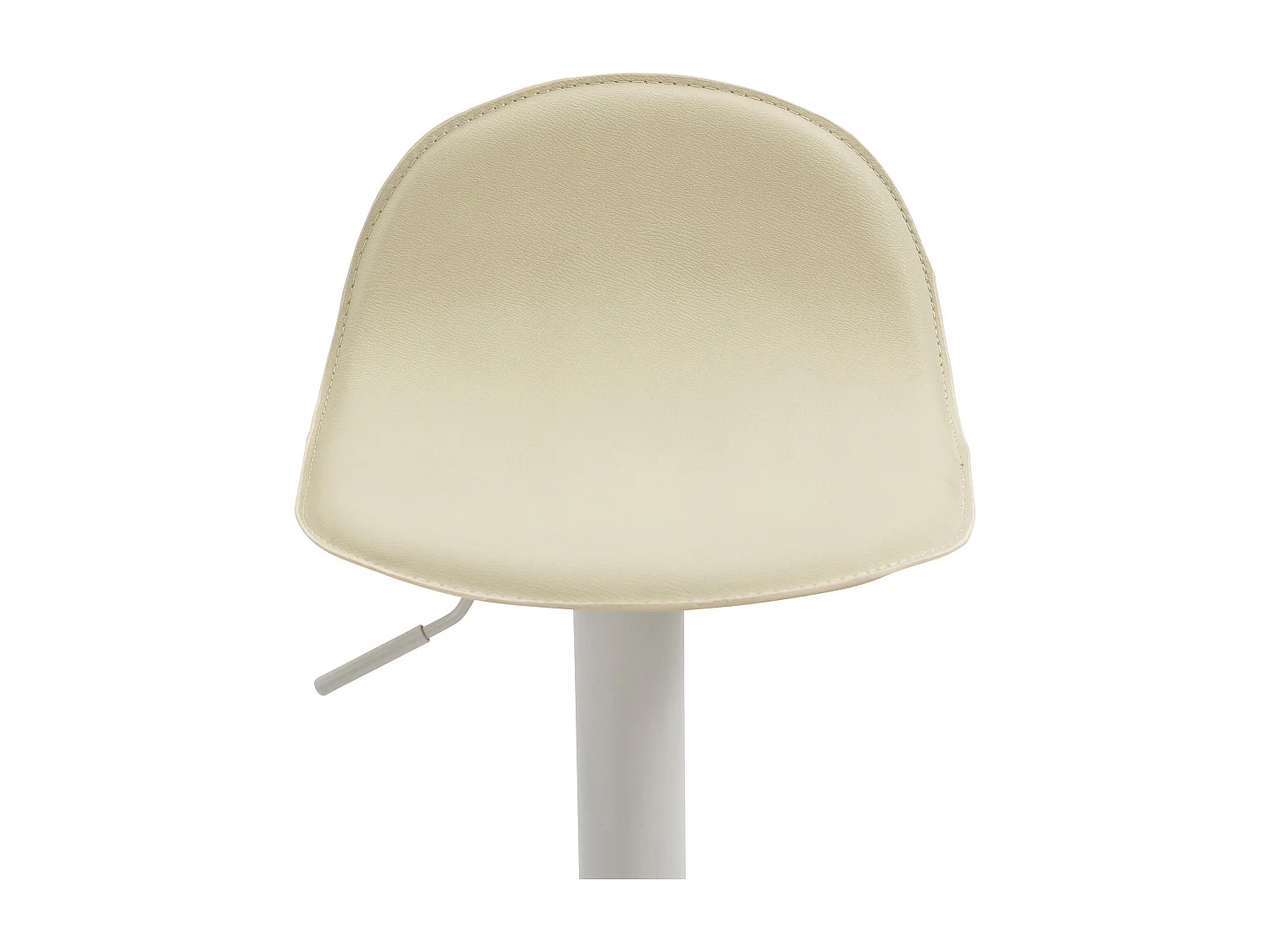 Tabouret de bar - Similicuir & Métal - Crème - Lana V2