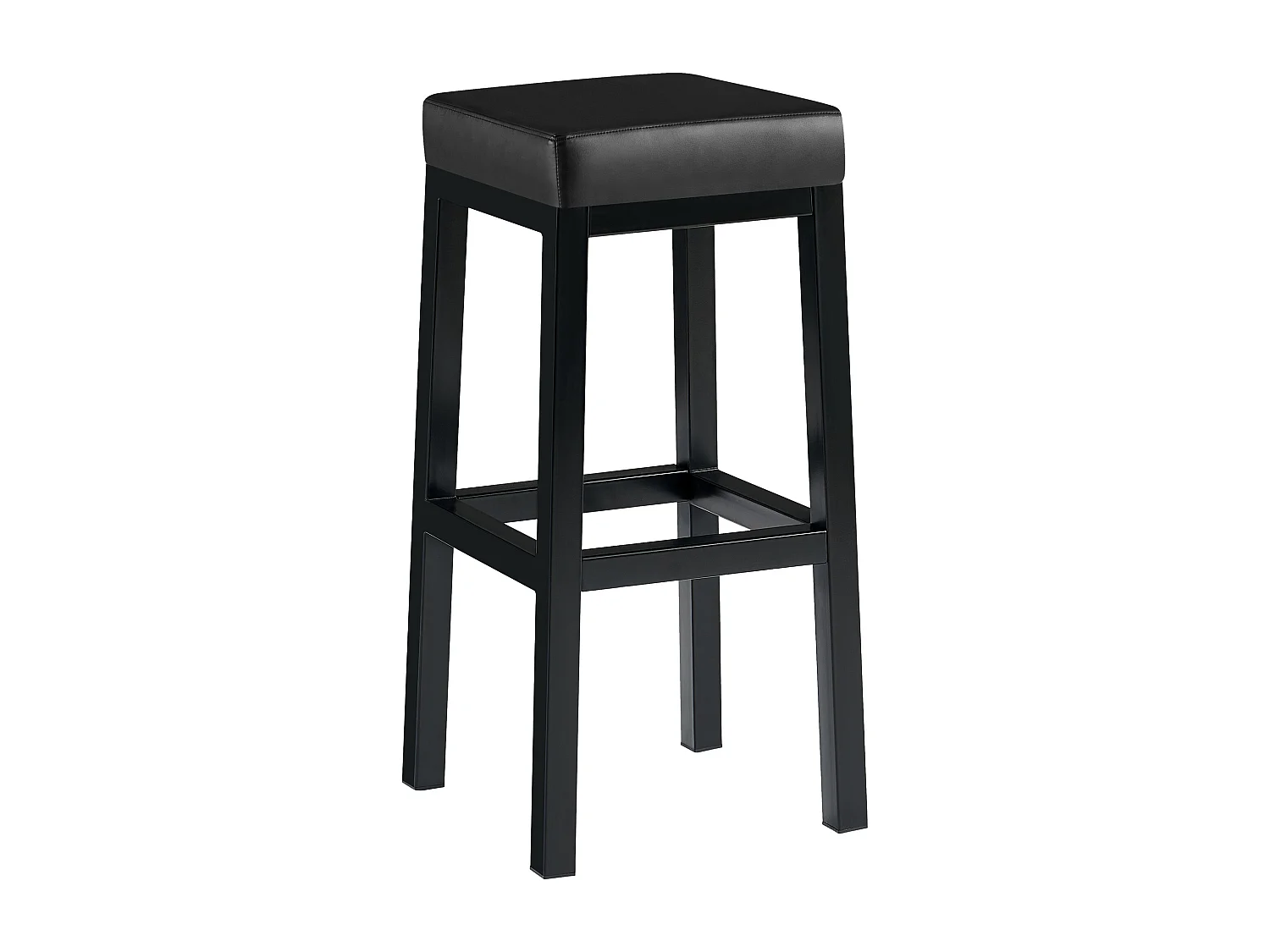 Tabouret de bar - Similicuir - Noir - Taylor B85