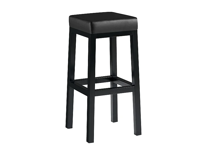 Tabouret de bar - Similicuir - Noir - Taylor B85