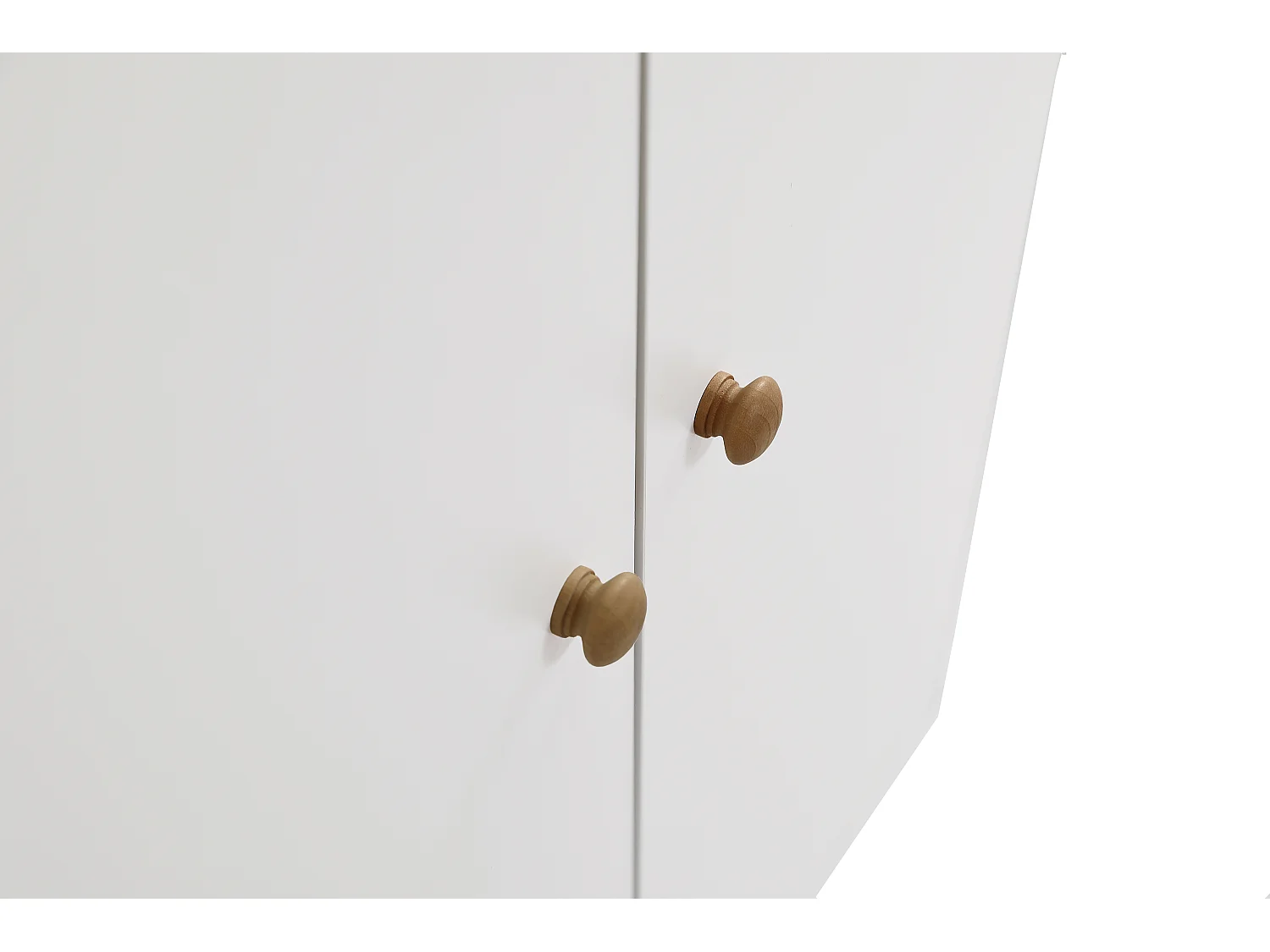Armoire pour enfant avec tringle - en MD - Blanc