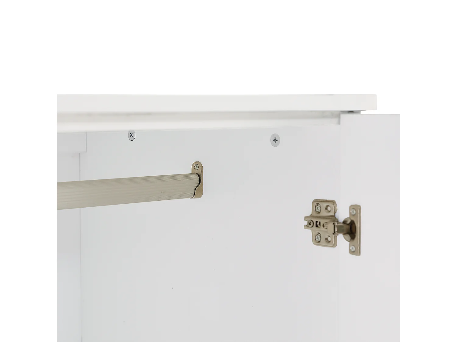 Kindergarderobe met roede - in MD - Wit