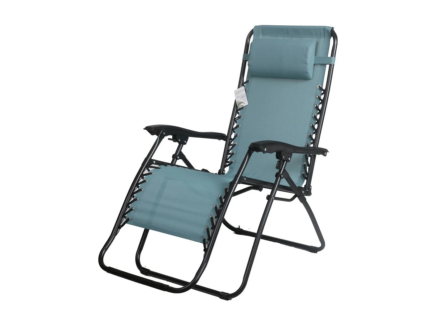 Fauteuil relax d'extérieur coloris bleu 90x108x64 cm
