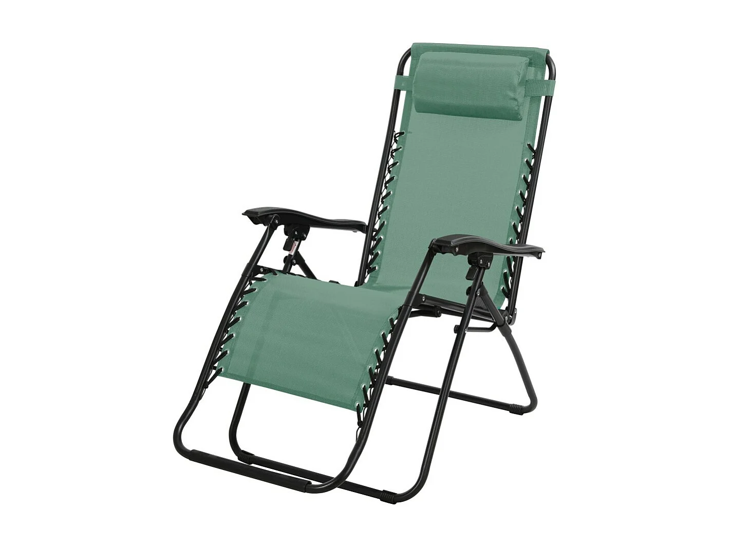 Fauteuil relax d'extérieur coloris vert 90x108x64 cm
