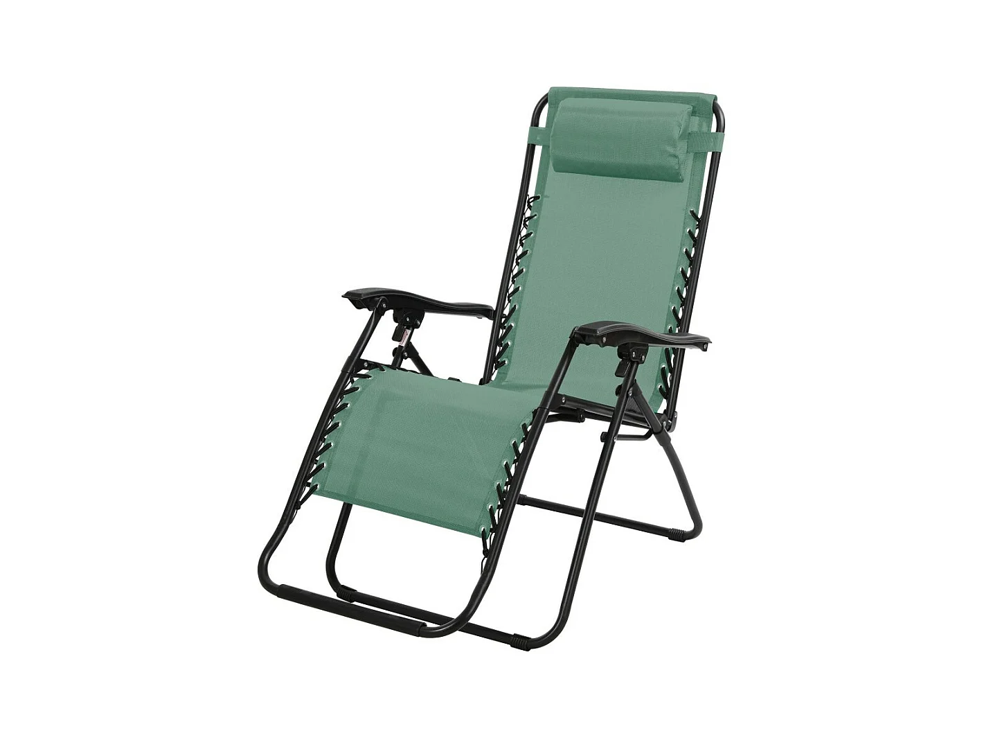 Fauteuil relax d'extérieur coloris vert 90x108x64 cm