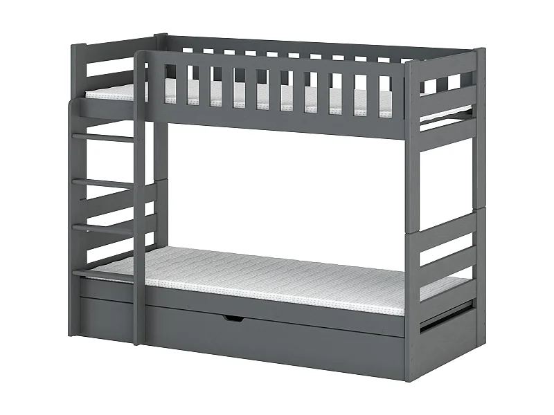 Letto a castello FOCUS BB002 80x180 cm Grafite