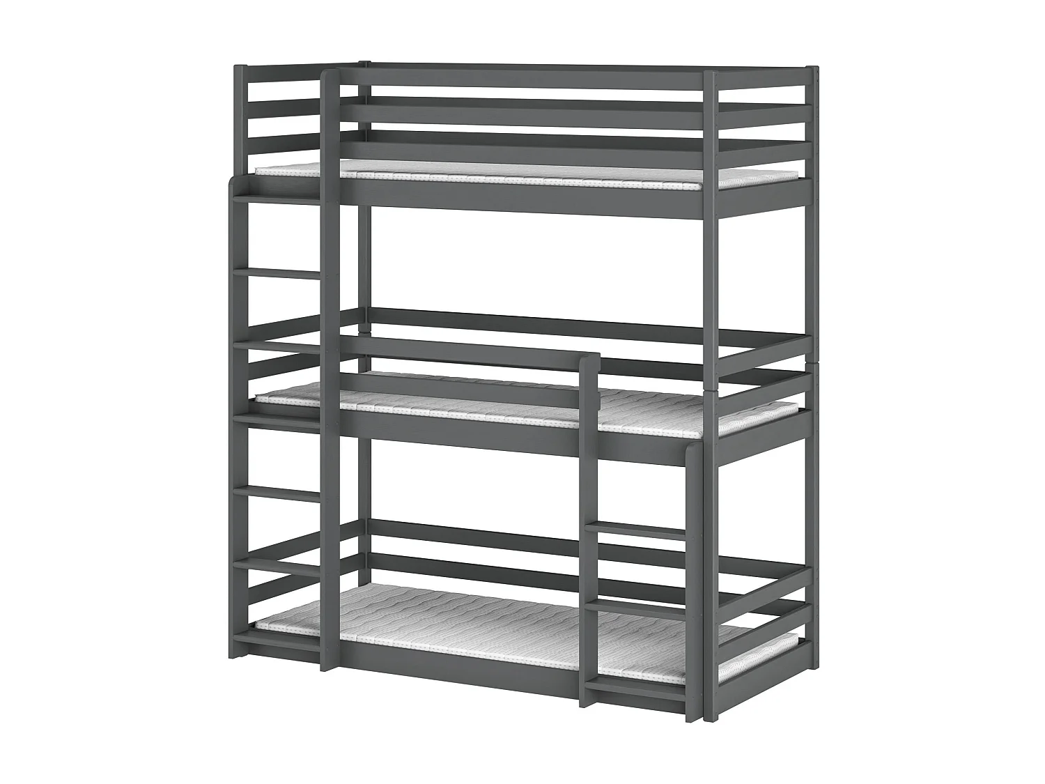 Stapelbed TED BB002 80x180 cm Grafiet