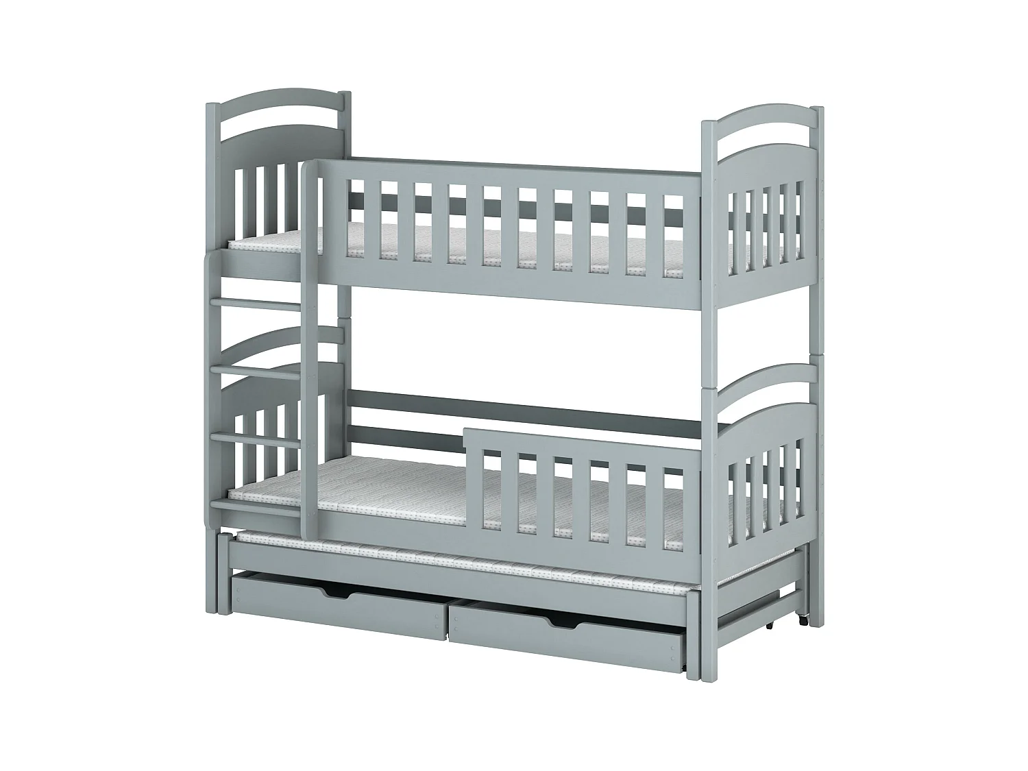 Lits superposés VIKI BB005 90x200 cm Gris