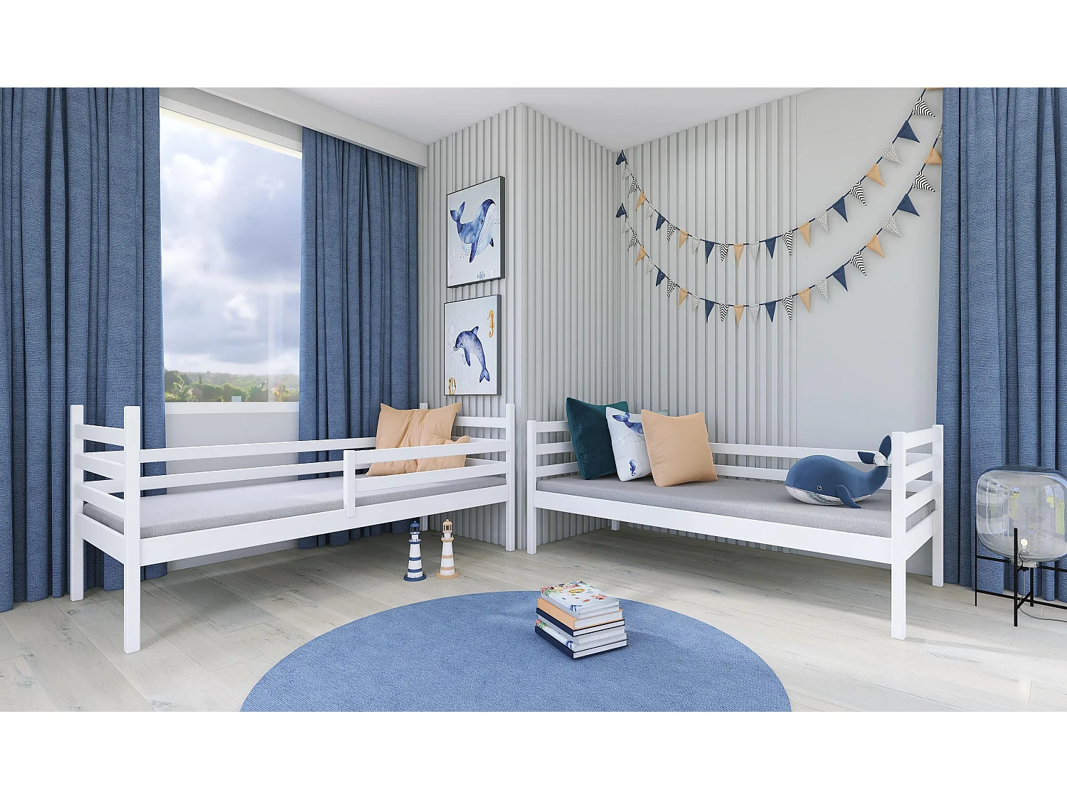 Stapelbed NEMO BB004 90x190 cm Wit