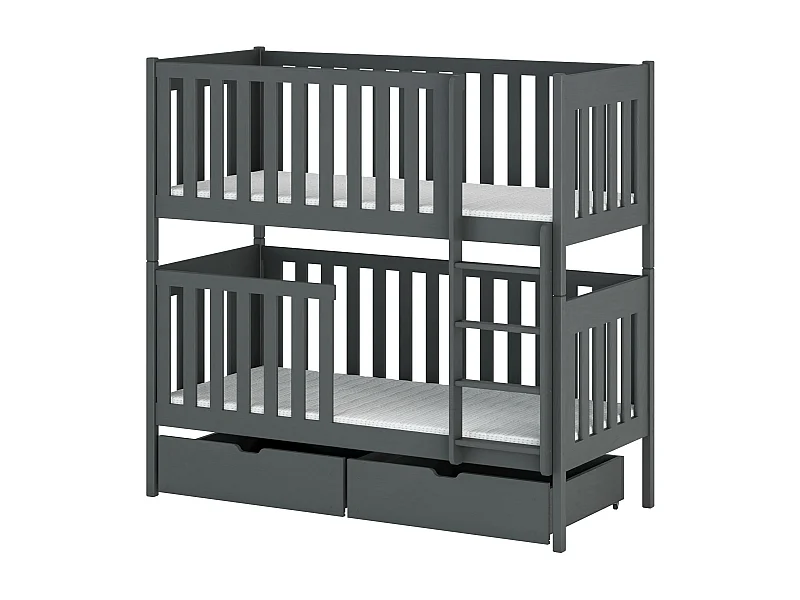 Lits superposés DAWID BB014 80x190 cm Graphite