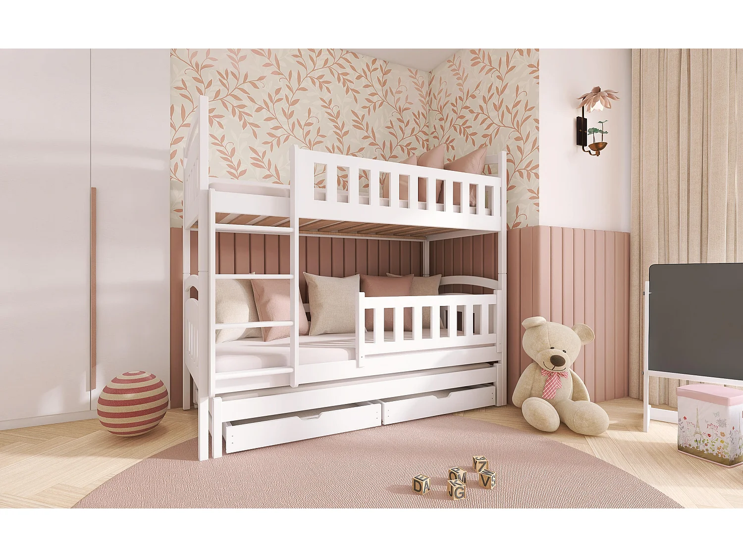 Stapelbed BLANKA BB013 80x170 cm Wit