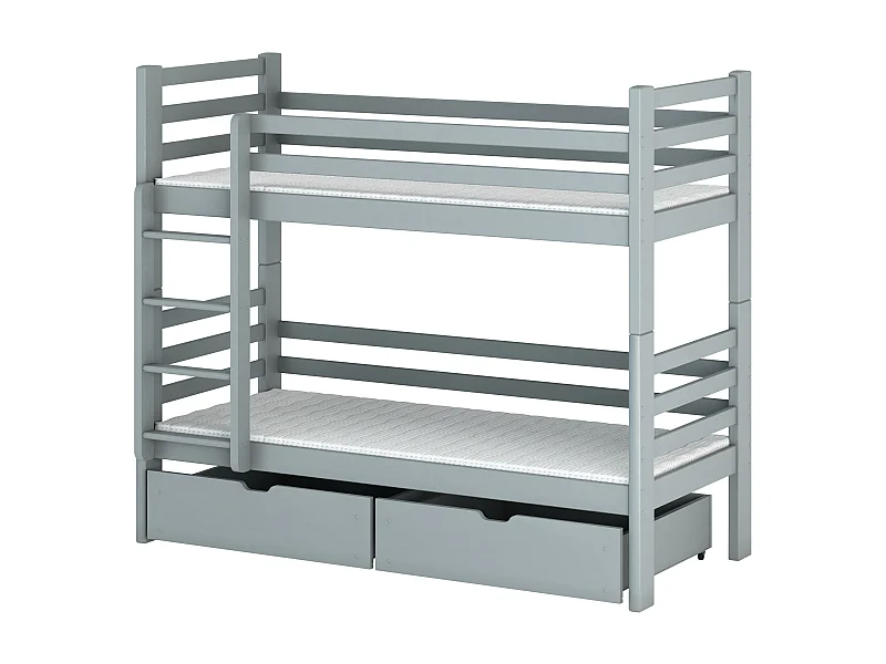 Lits superposés PATRYK BB013 80x170 cm Gris