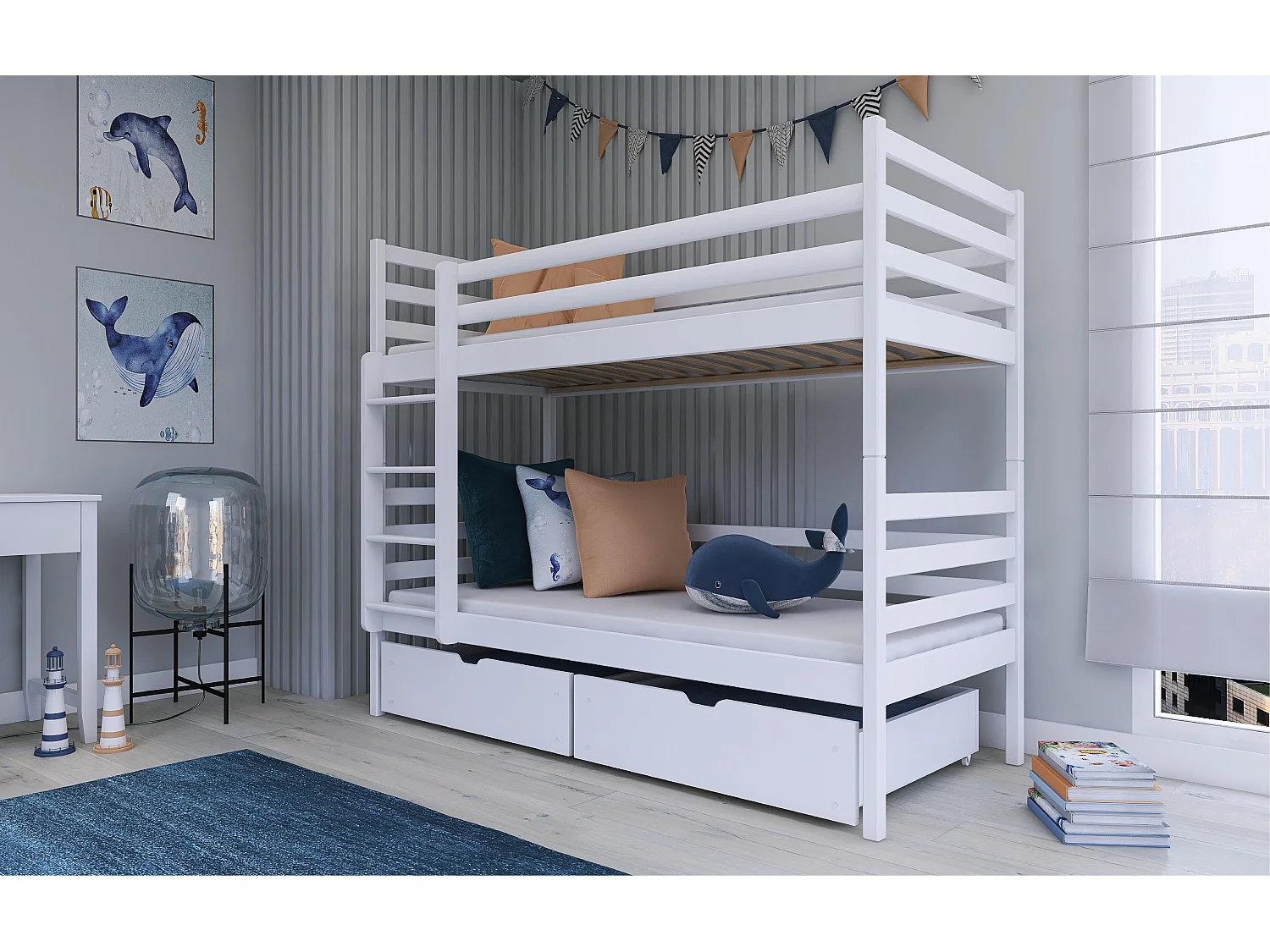 Beliche NEMO BB014 80x190 cm Branco