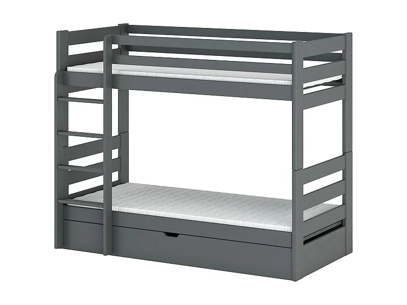 Letto a castello AYA BB005 90x200 cm Grafite