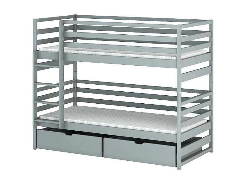 Lits superposés LOFT BB002 80x180 cm Gris
