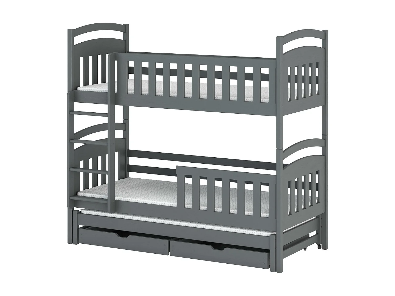 Letto a castello VIKI BB002 80x180 cm Grafite