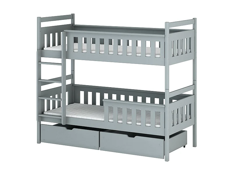 Lits superposés TEZO BB002 80x180 cm Gris