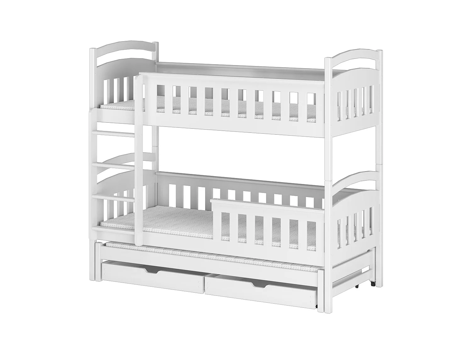 Lits superposés HARRIET BB014 80x190 cm Blanc