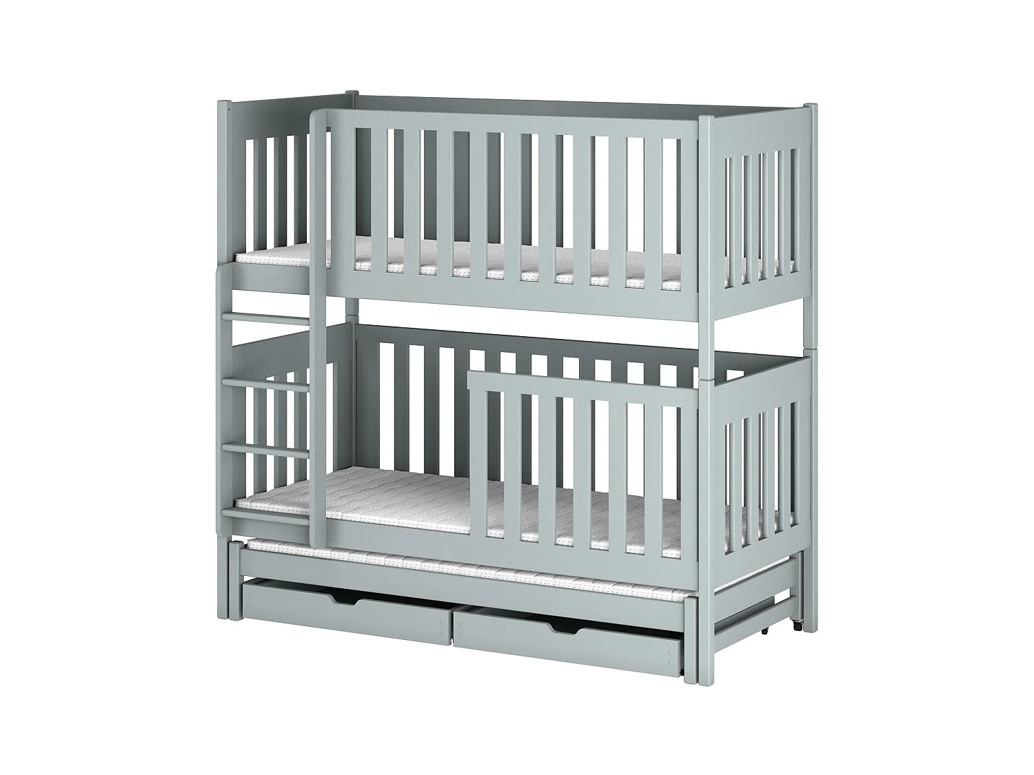Lits superposés EMILKA BB014 80x190 cm Gris