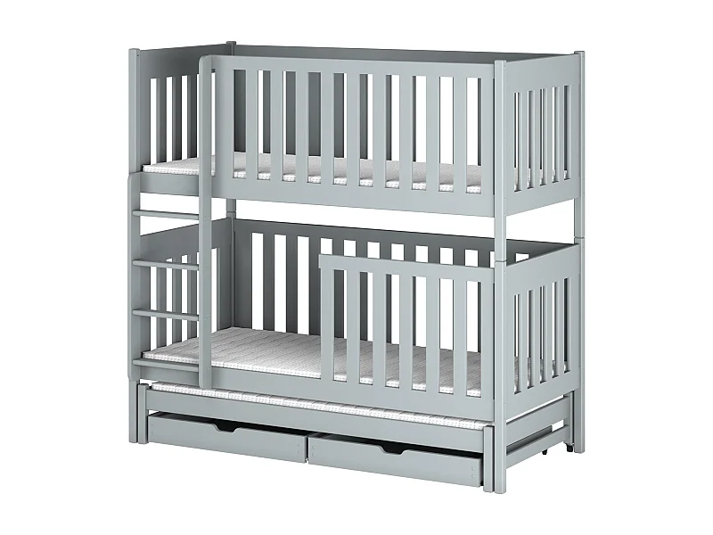 Lits superposés EMILKA BB002 80x180 cm Gris