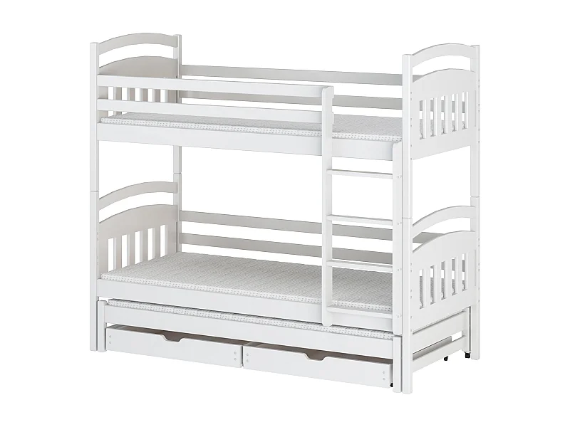 Lits superposés ALAN BB014 80x190 cm Blanc
