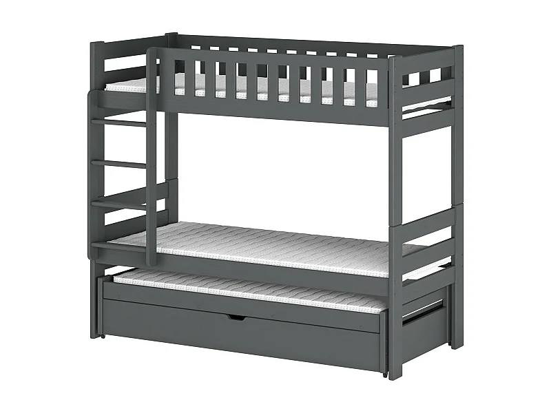 Letto a castello HARVEY BB002 80x180 cm Grafite