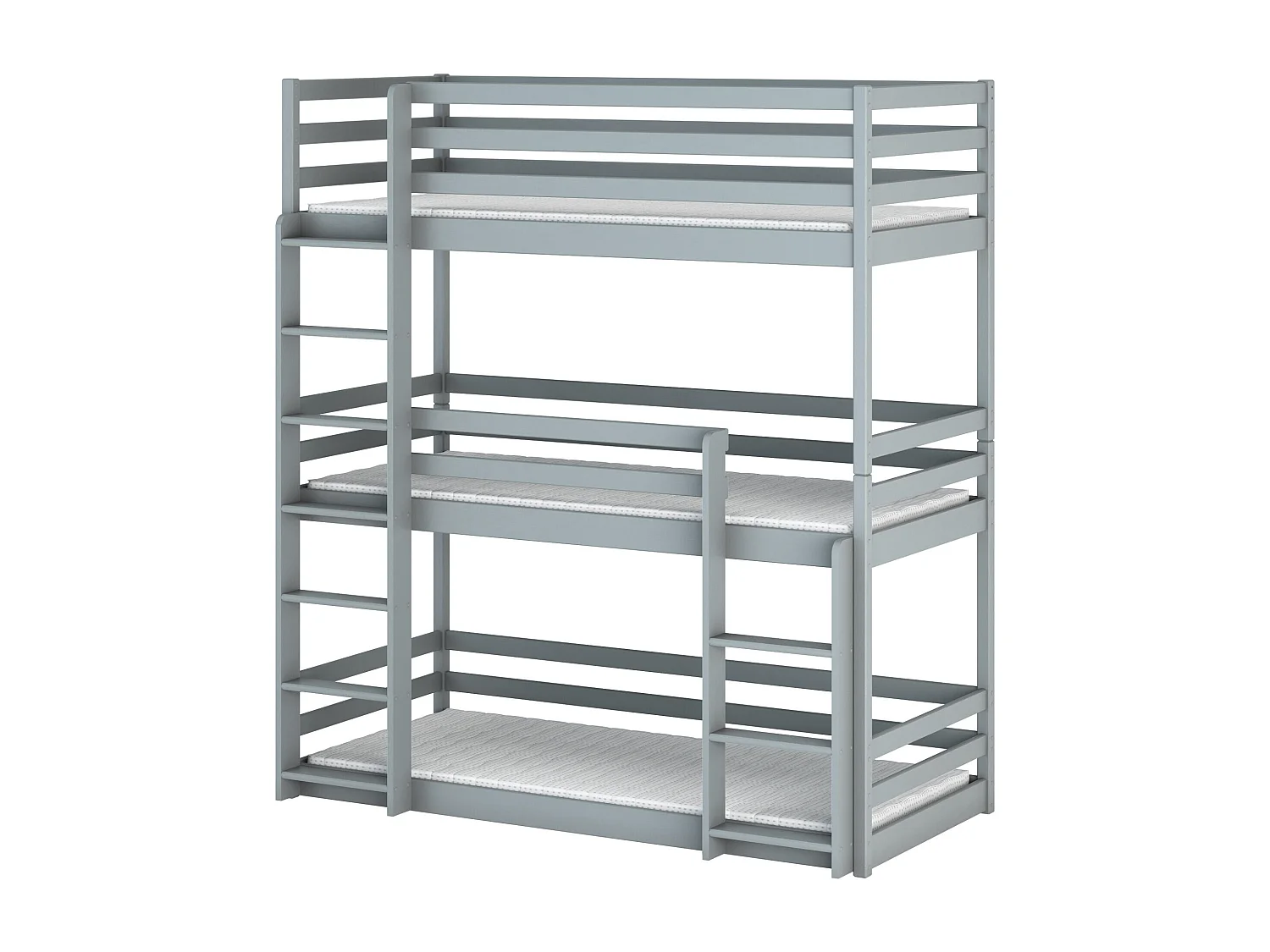 Stapelbed TED BB003 80x200 cm Grijs