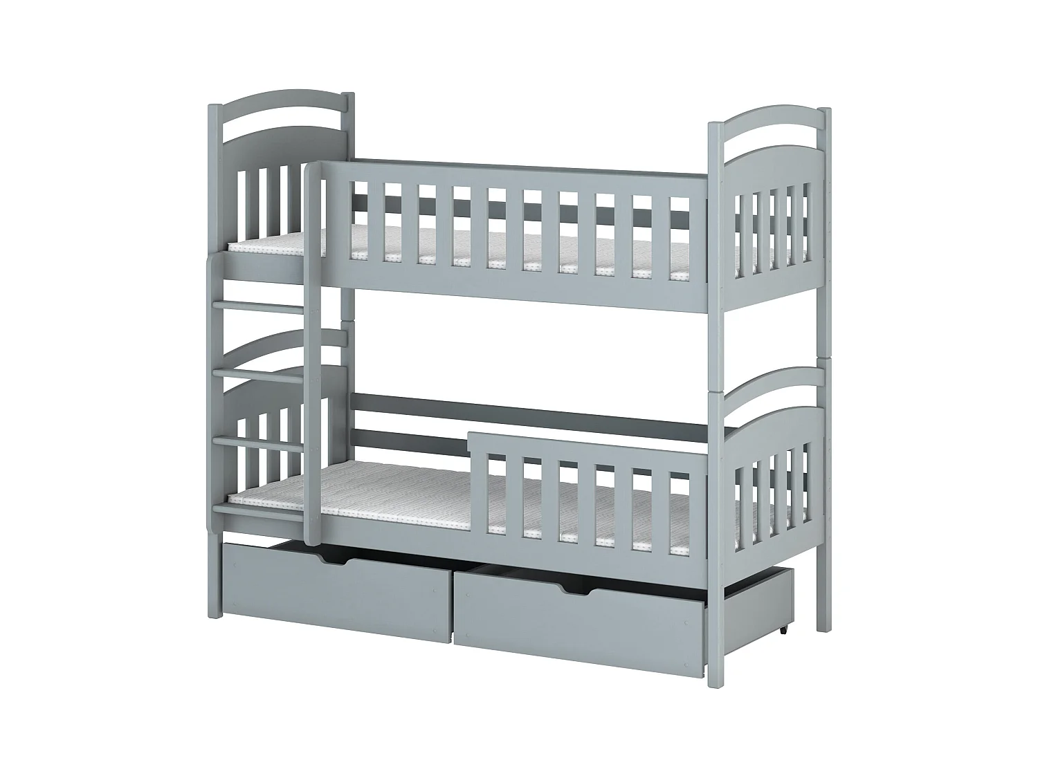 Lits superposés SEBUS BB001 80x160 cm Gris